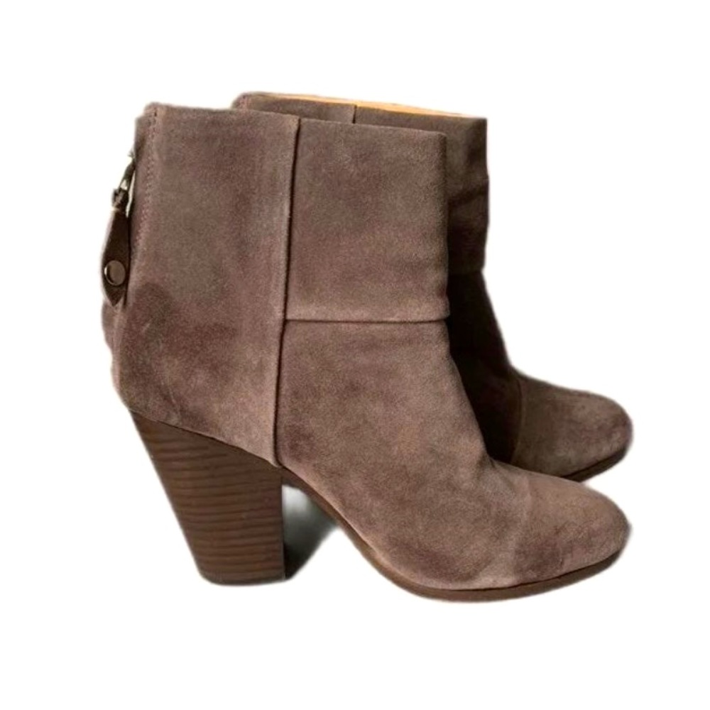 • rag and bone newbury boots • mushroom suede • 37.5/7